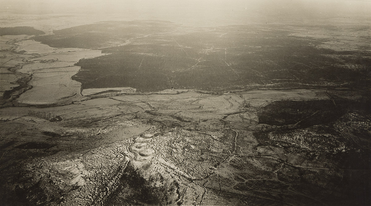 EDWARD STEICHEN (1879-1973) Vauquois Mine Craters (Argonne Sector) over 2000 ft. in diameter.